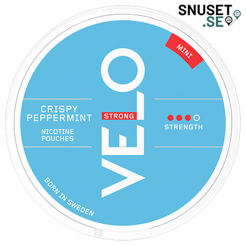 Velo Crispy Peppermint Mini Stark tidigare design och dosa