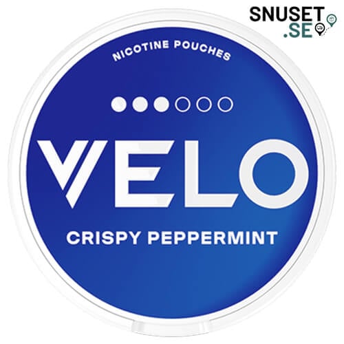 Velo Crispy Peppermint Slim ny design och dosa 2024