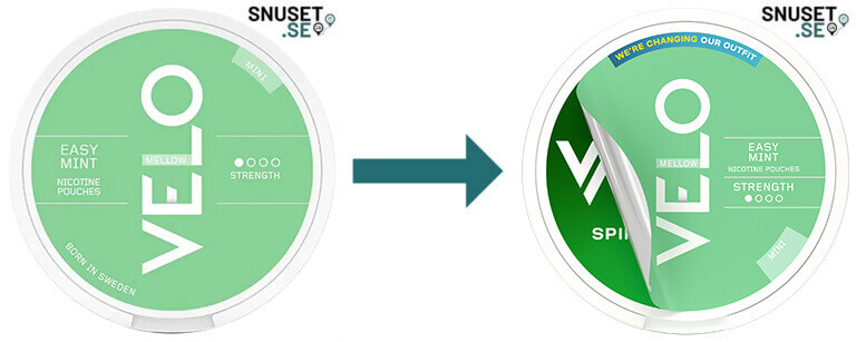 Velo Easy Mint Mini byter namn till Velo Spiffy Spearmint Mini