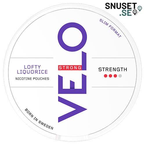 Velo Lofty Liquorice Stark tidigare design och dosa