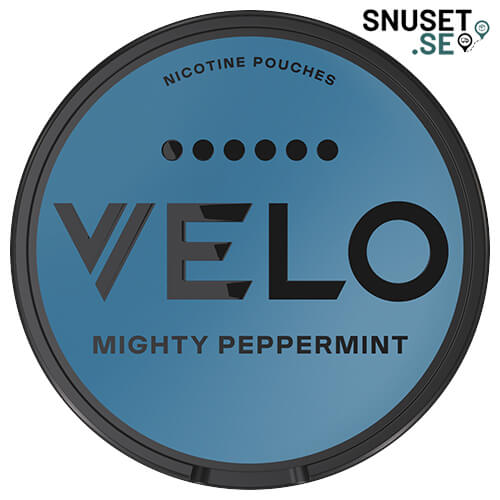 Velo Mighty Peppermint Max Extra Stark ny design och dosa 2024