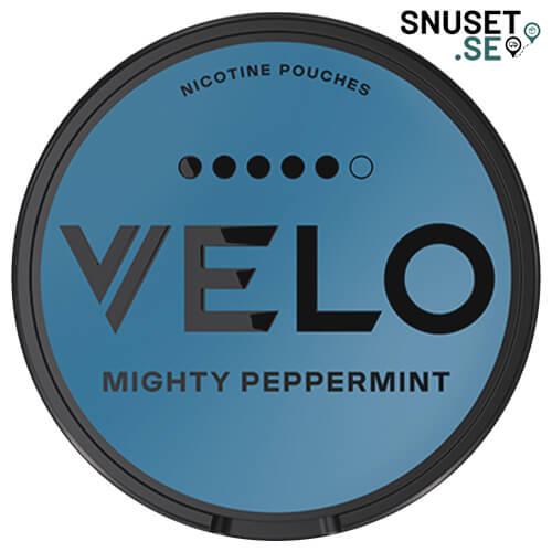 Velo Mighty Peppermint Ultra Stark ny design och dosa 2024