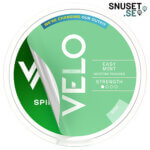 Velo Spiffy Spearmint Mini Mild tidigare design och dosa