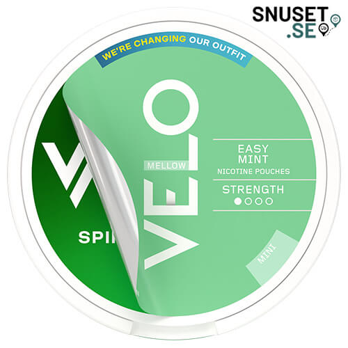 Velo Spiffy Spearmint Mini Mild tidigare design och dosa