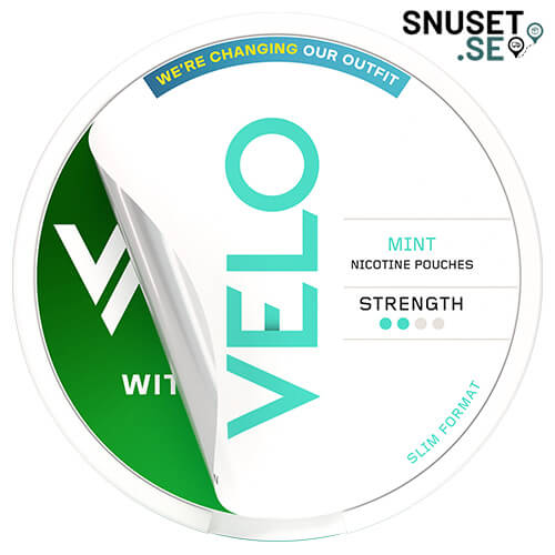 Velo Witty Spearmint tidigare design och dosa