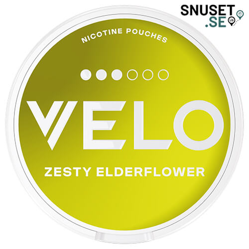 Velo Zesty Elderflower ny design och dosa 2024