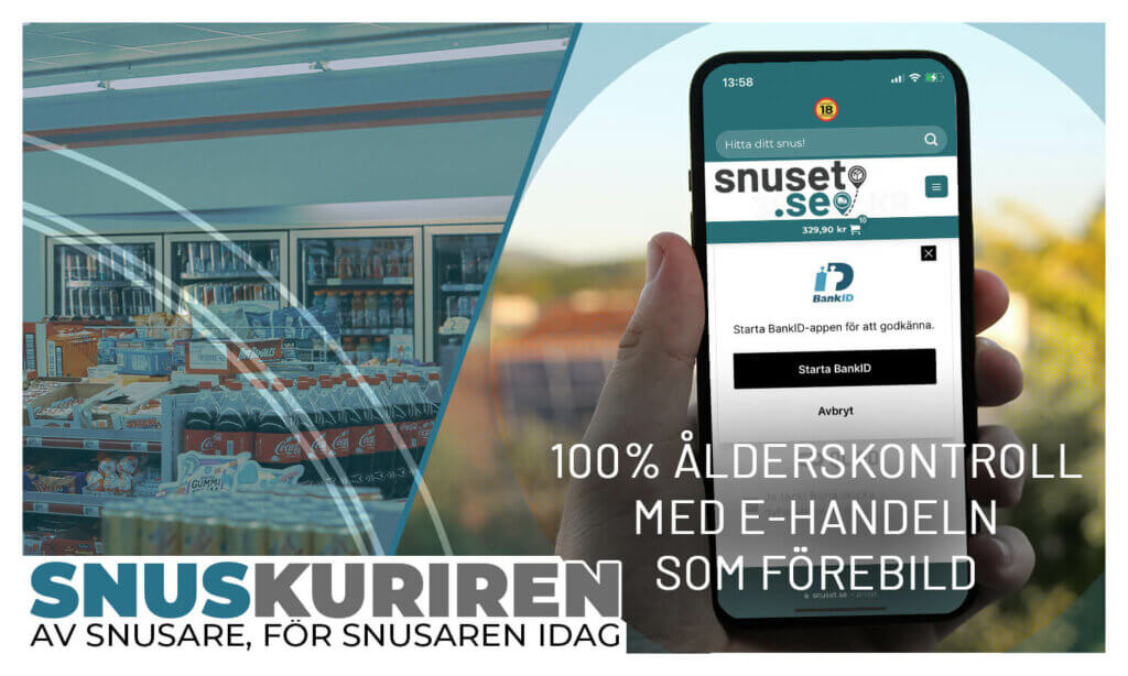 100% ålderskontroll med e-handeln som förebild