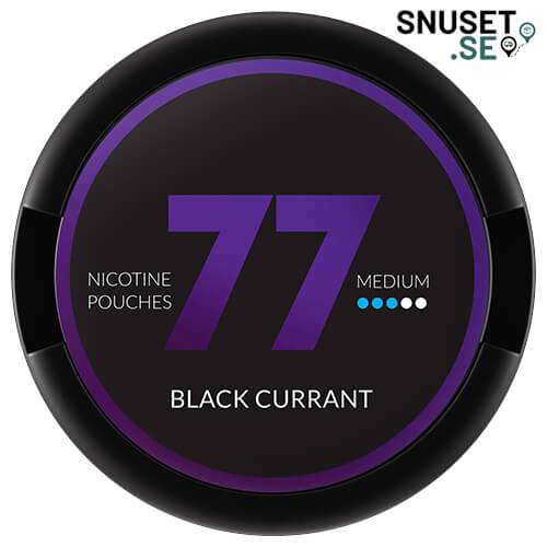 77 Black Currant Starkt Vitt Snus äldre design
