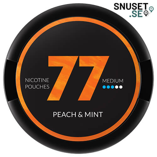 77 Peach & Mint Starkt Vitt Snus äldre design