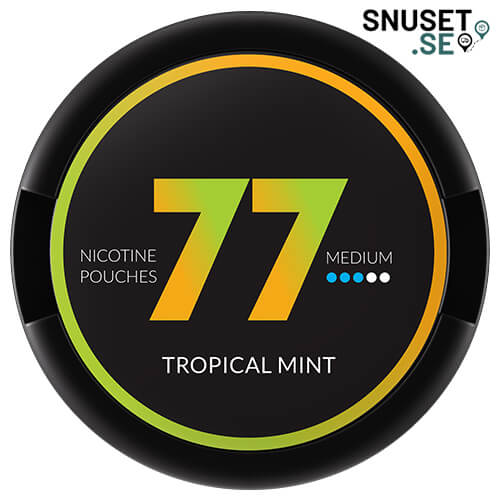 77 Tropical Mint Stark Vitt Snus