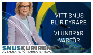 Vitt snus blir dyrare ¬– vi undrar varför