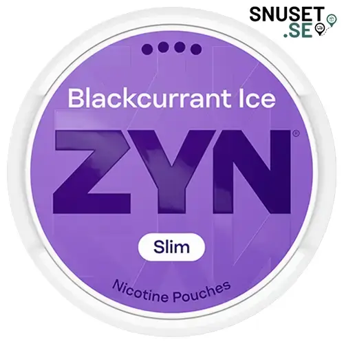 Zyn Blackcurrant Ice Slim 4 nytt namn på Zyn Dark Frost