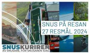 Snus på resan 27 resmål 2024