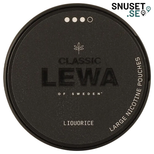 LEWA Classic Liquorice Starkt Vitt Snus
