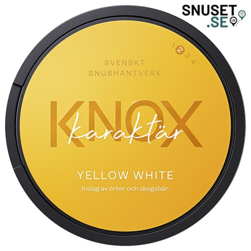 Knox Karaktär Yellow White Portion. Nyhet 25 september 2024