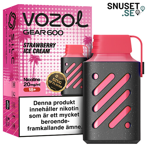 Vozol Gear 600 Strawberry Ice Cream