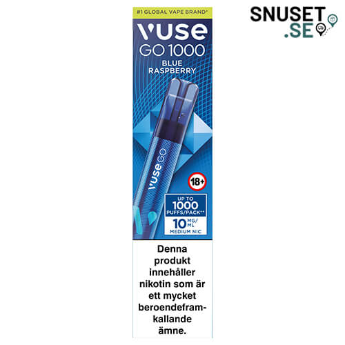 Vuse Go Blue Raspberry 1000 10 mg Vape