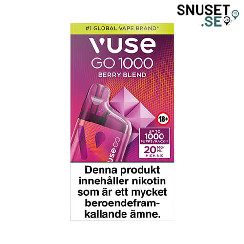 Vuse Go Box 1000 Berry Blend 20 mg Vape