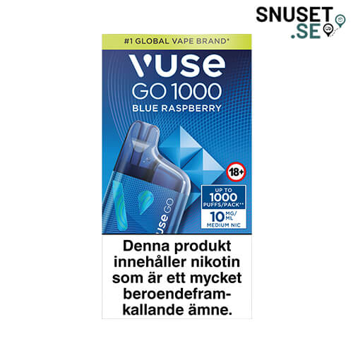 Vuse Go Box 1000 Blue Raspberry 10 mg