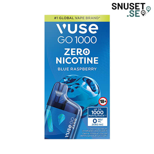 Vuse Go Box 1000 Blue Raspberry Nikotinfri