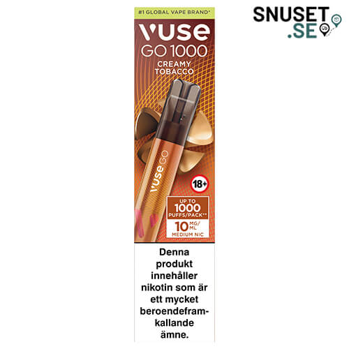Vuse Go Creamy Tobacco 1000 10 mg