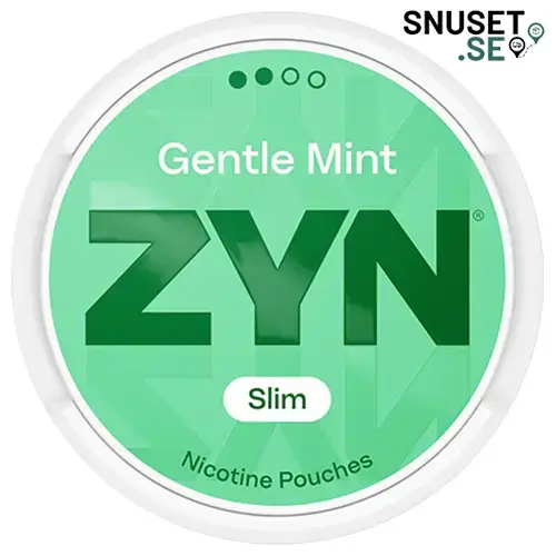 Zyn Gentle Mint Slim 2 ny deisgn från maj 2025
