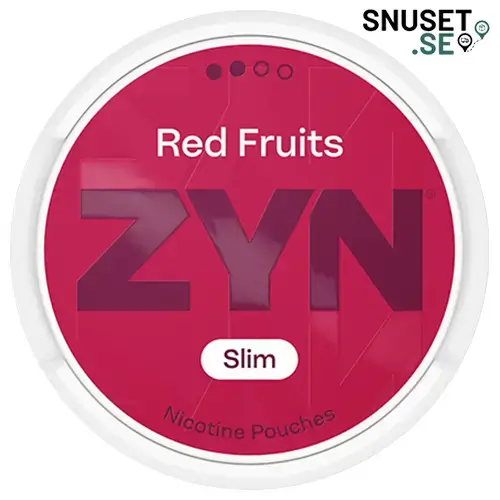 Zyn Red Fruits Slim 2 ny design och dosa från maj 2025