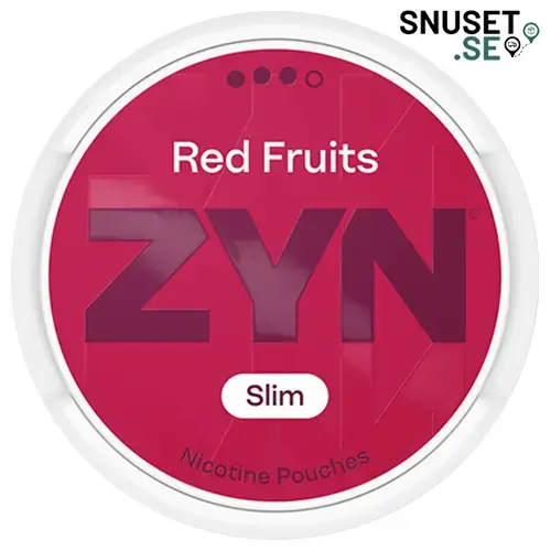 Zyn Red Fruits Slim 3 med ny dosa