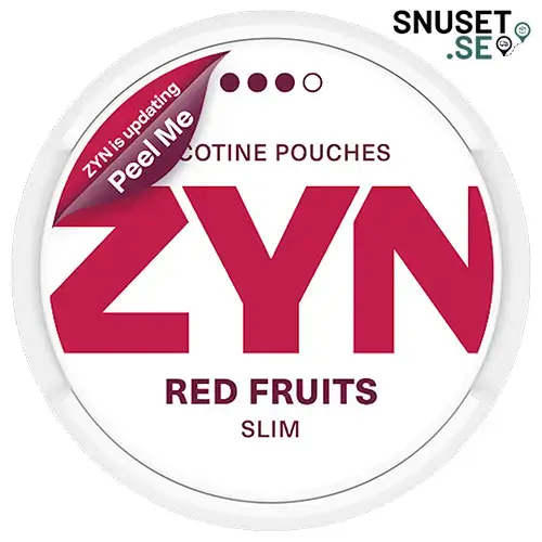Zyn Red Fruits Slim 3 snart ny design 2025
