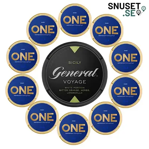 10x One Blå + 1x General Voyage Sicily Mixpack