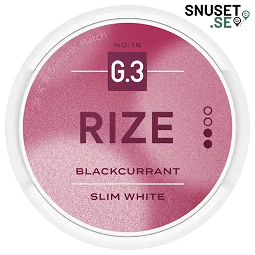 G3 RIZE Blackcurrant Slim White