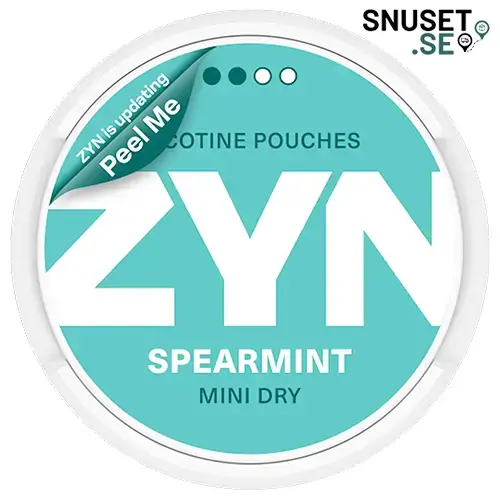 Zyn Spearmint Mini Dry 2 snart ny design 2025