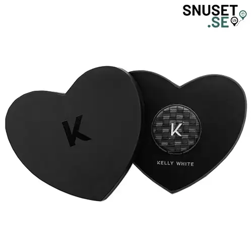 Kelly White Valentine Hart Box Black Halvöppen