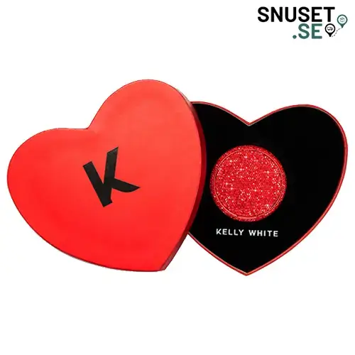 Kelly White Valentine Hart Box Red Halvöppen