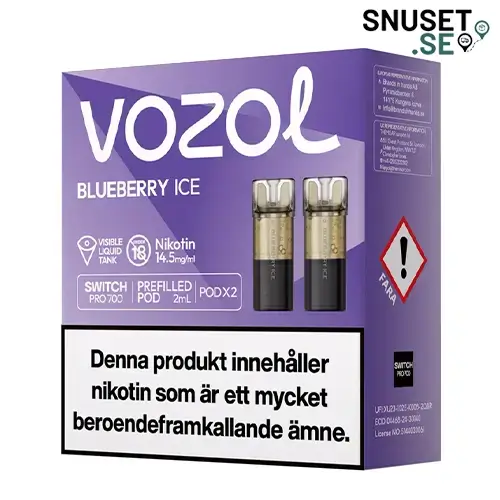 Vozol Blueberry Ice 14,5mg Pod 2-pack