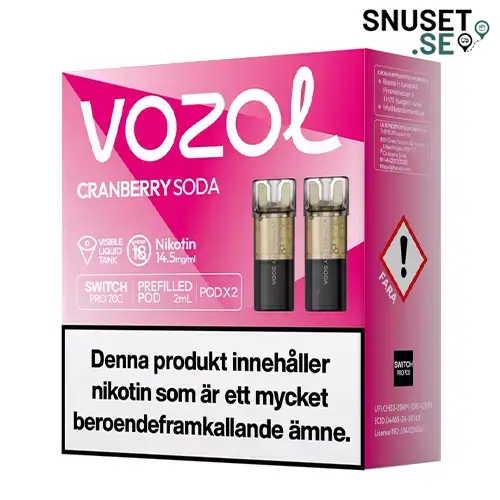 Vozol Cranberry Soda 14,5mg Pod 2-pack