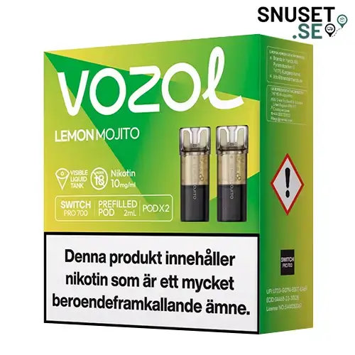 Vozol Lemon Mojito 10mg Pod 2-pack