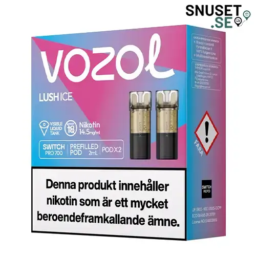 Vozol Lush Ice 14,5mg Pod 2-pack