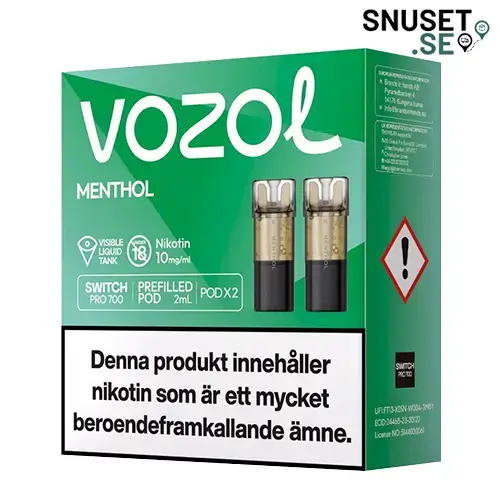 Vozol Menthol 10mg Pod 2-pack