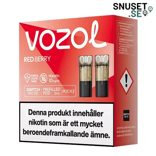 Vozol Red Berry 10mg Pod 2-pack