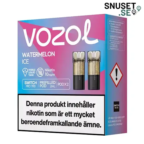 Vozol Watermelon Ice 10mg Pod 2-pack