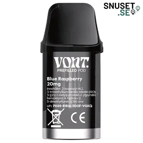 Vont Pod Blue Raspberry 1000 20mg