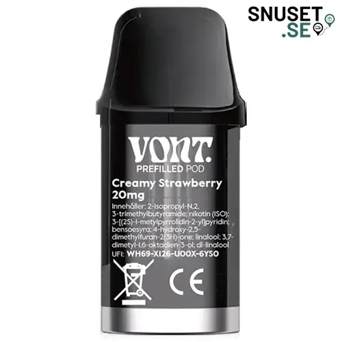 Vont Pod Creamy Strawberry 1000 20mg