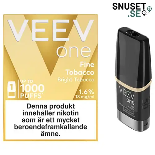 Veev One Pod Fine Tobacco 1000 20mg