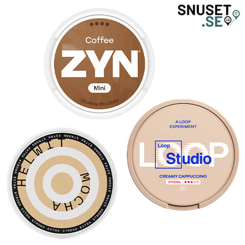 Vitt snus kaffesmak Mixat 3-pack