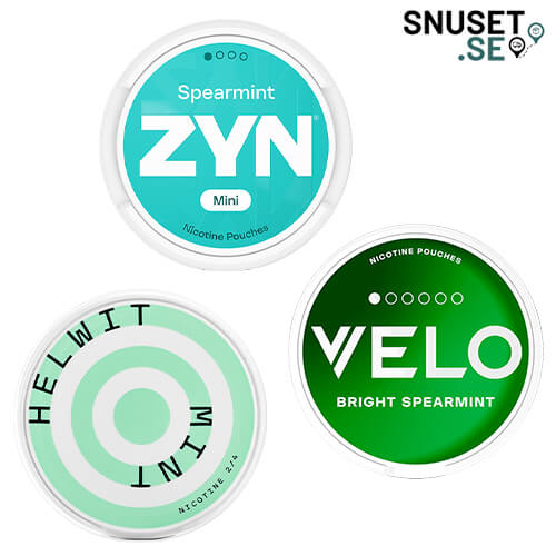 Vitt snus mild mint Mixat 3-pack