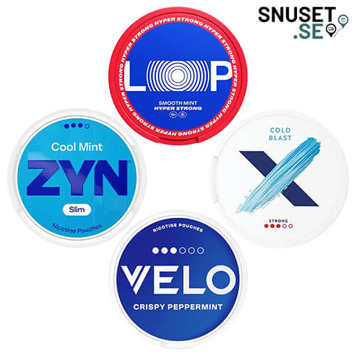 Vitt snus mintsmak Mixat 4-pack