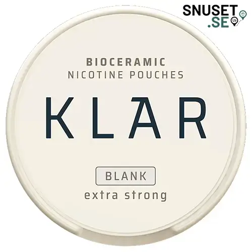Klar KLAR Blank Extra Strong Slim Normal – nikotinpåsar